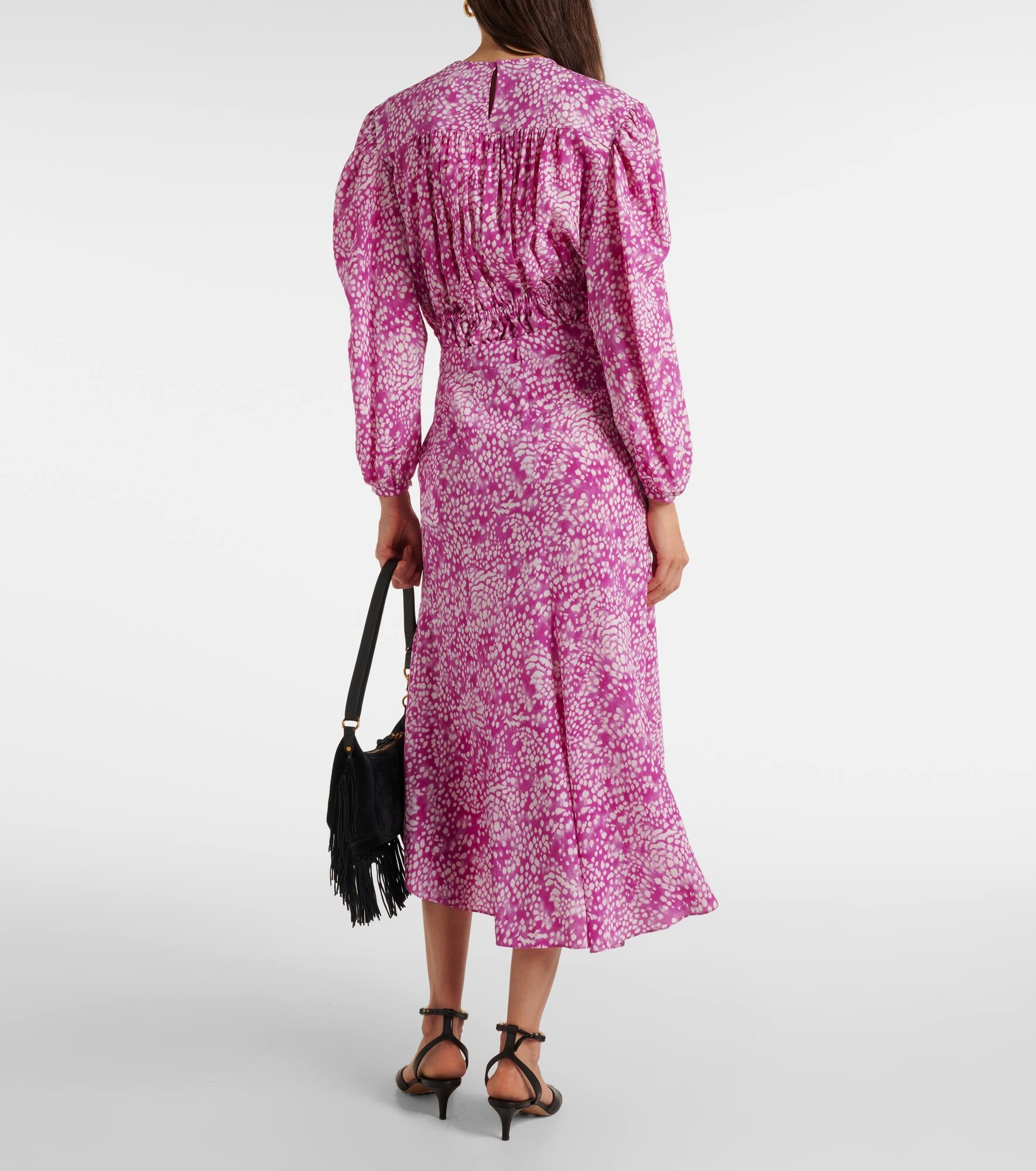 Hortensia printed silk-blend maxi skirt - 3