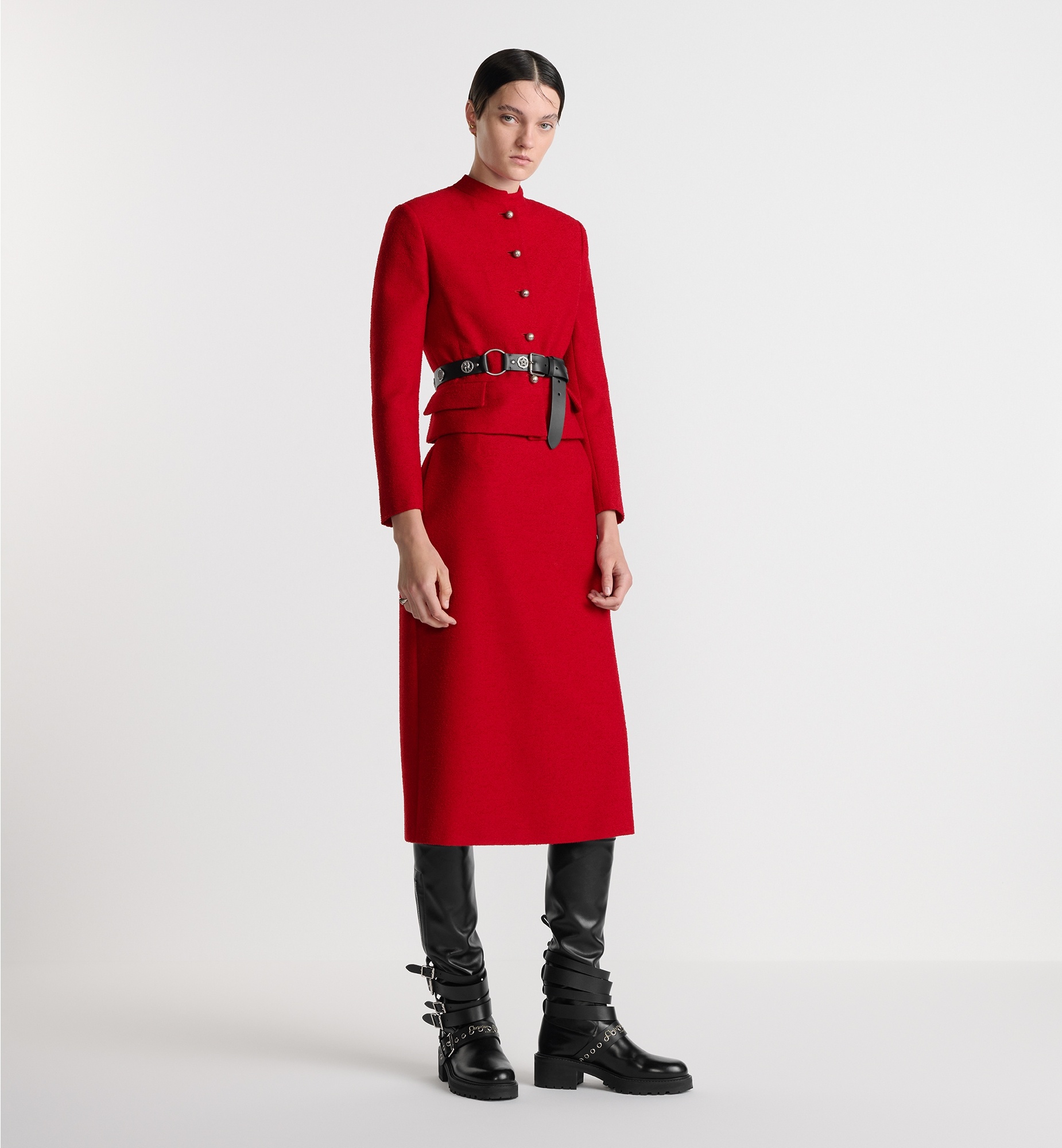 Mid-Length Straight-Cut Skirt - 2