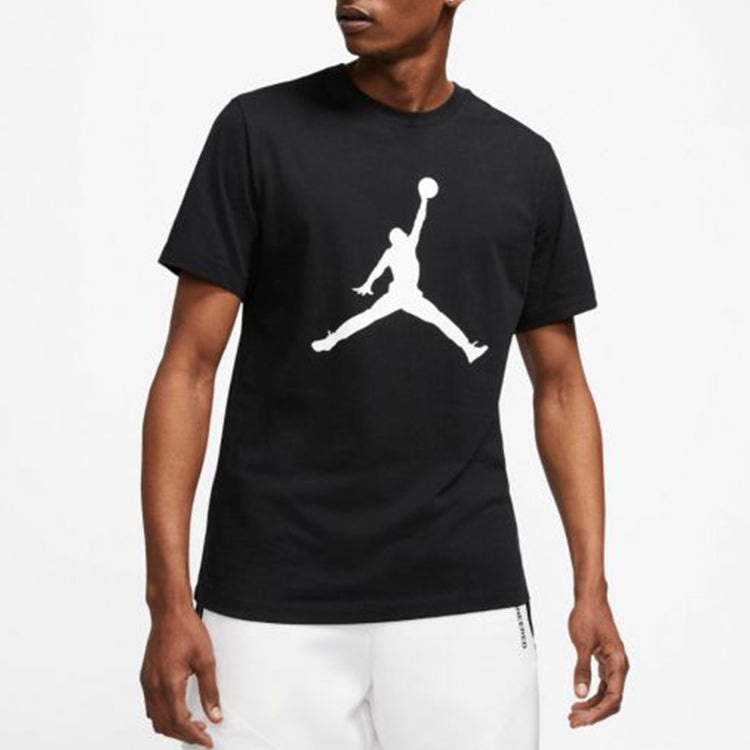 Air Jordan Men's Logo Print Crew Neck Black CJ0921-011 - 5