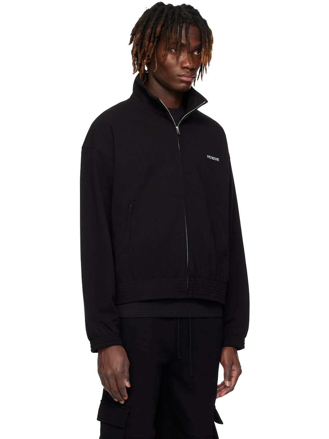Black Contrast Track Jacket - 2