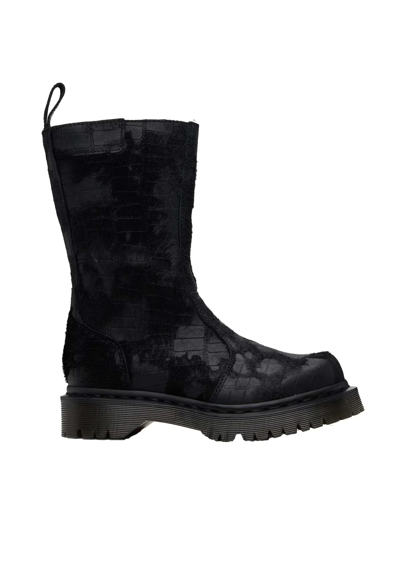 Dr. Martens Emboss Hair On Regena Boot Black Croc - 1