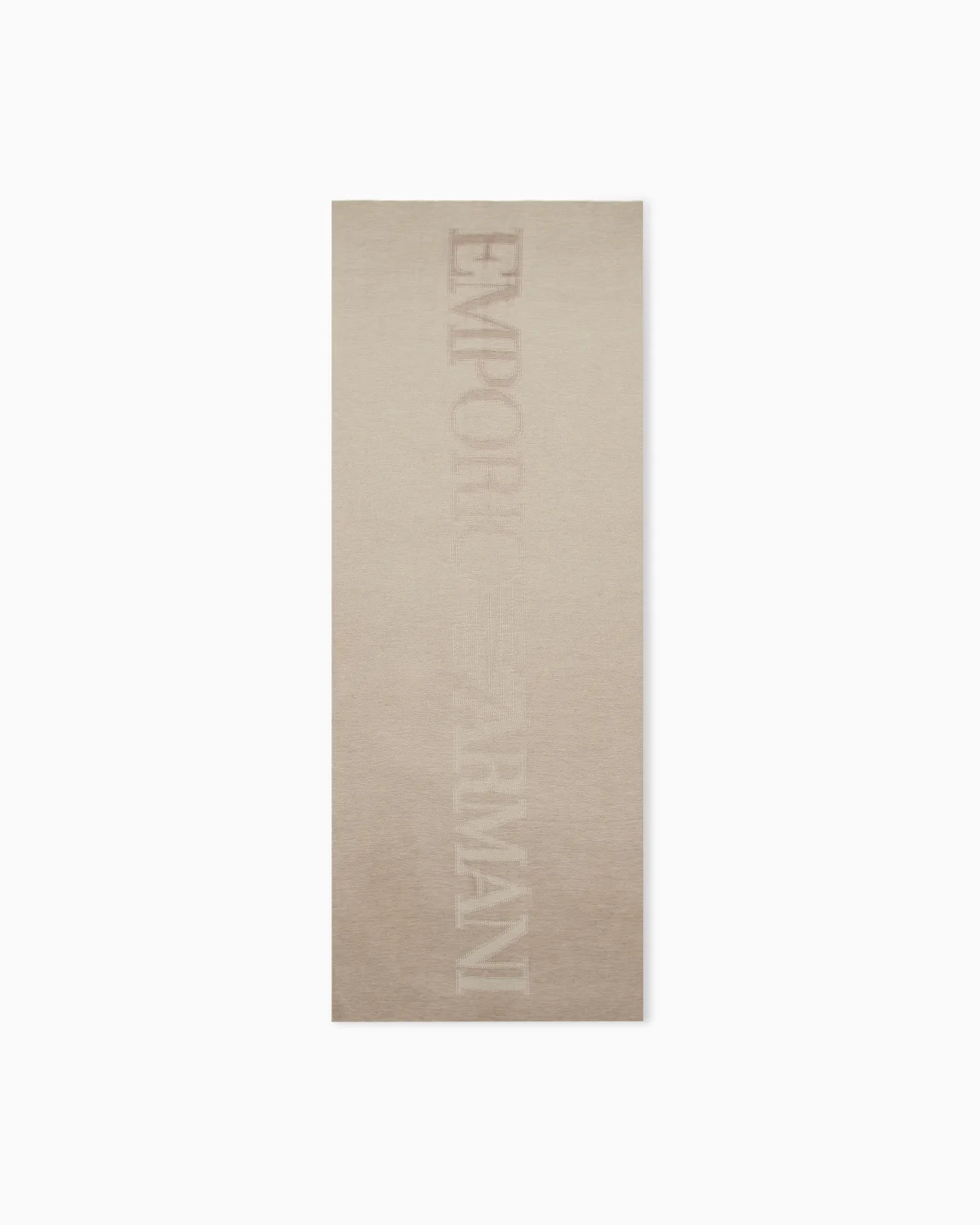STOLE IN BRUSHED FABRIC WITH OVERSIZED LOGO - 1