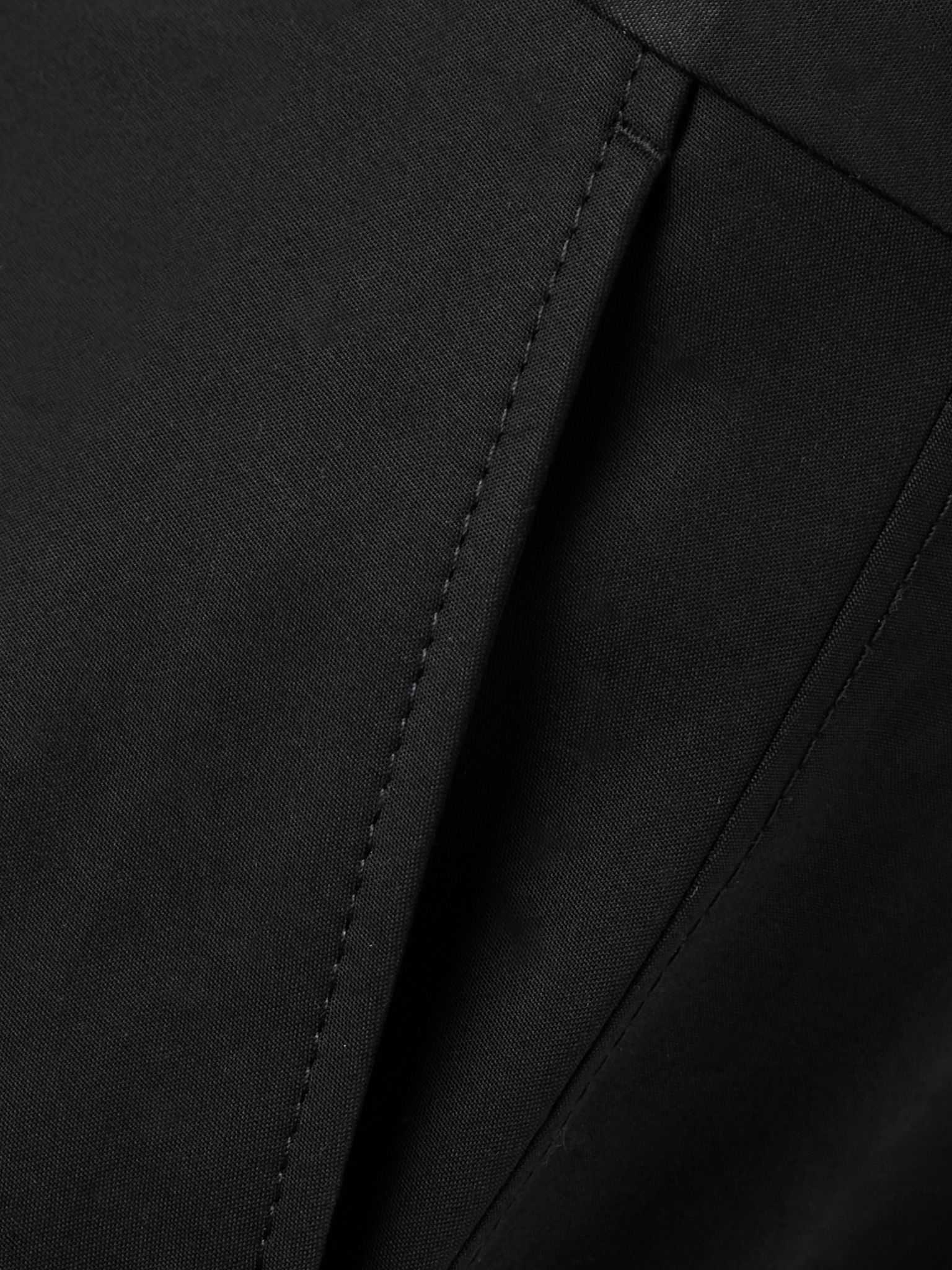 Organic cotton-sateen wide-leg pants Black - 5
