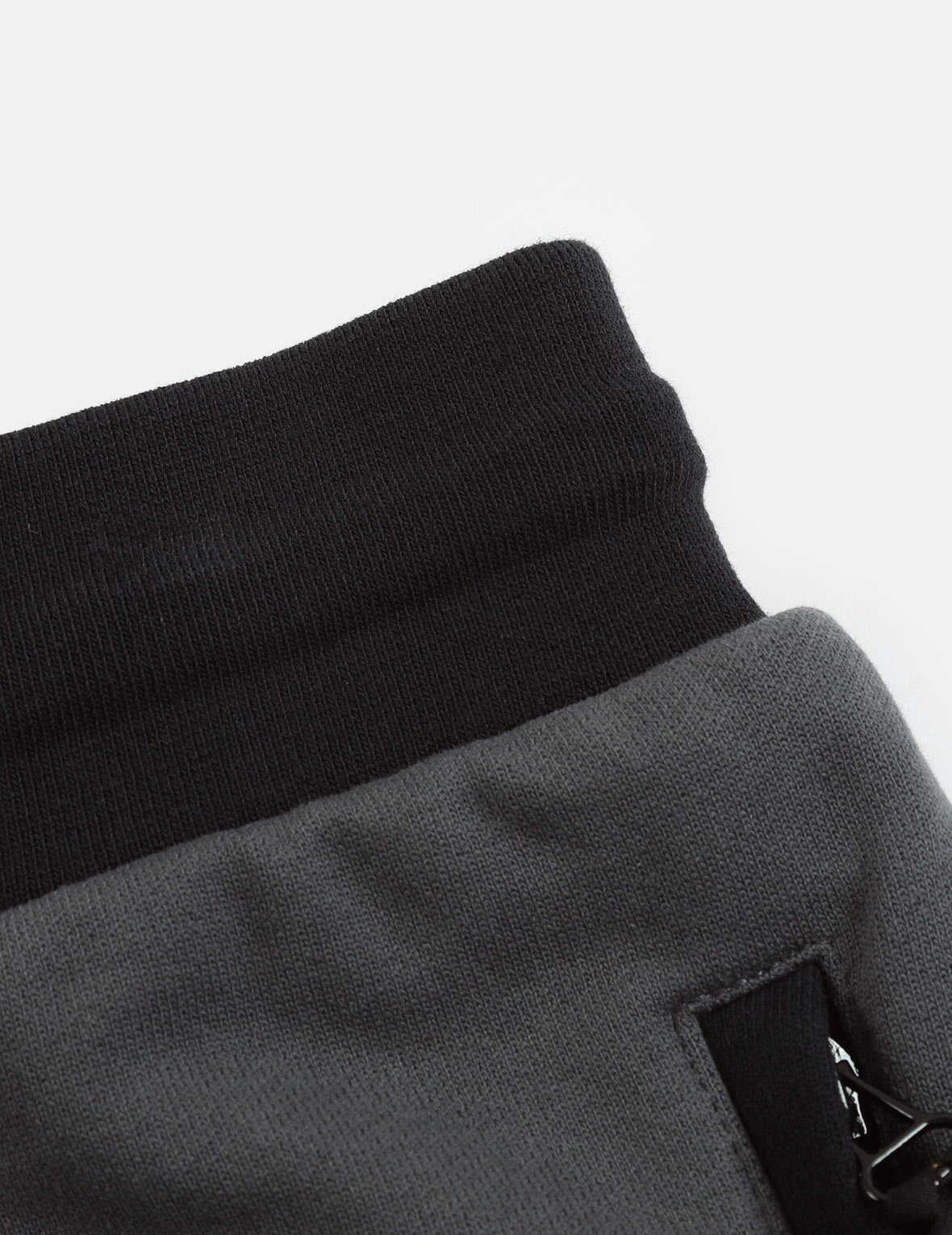LOGO PRINT AND SEAGULL EMBROIDERY PATCHWORK SWEAT SHORTS - 7