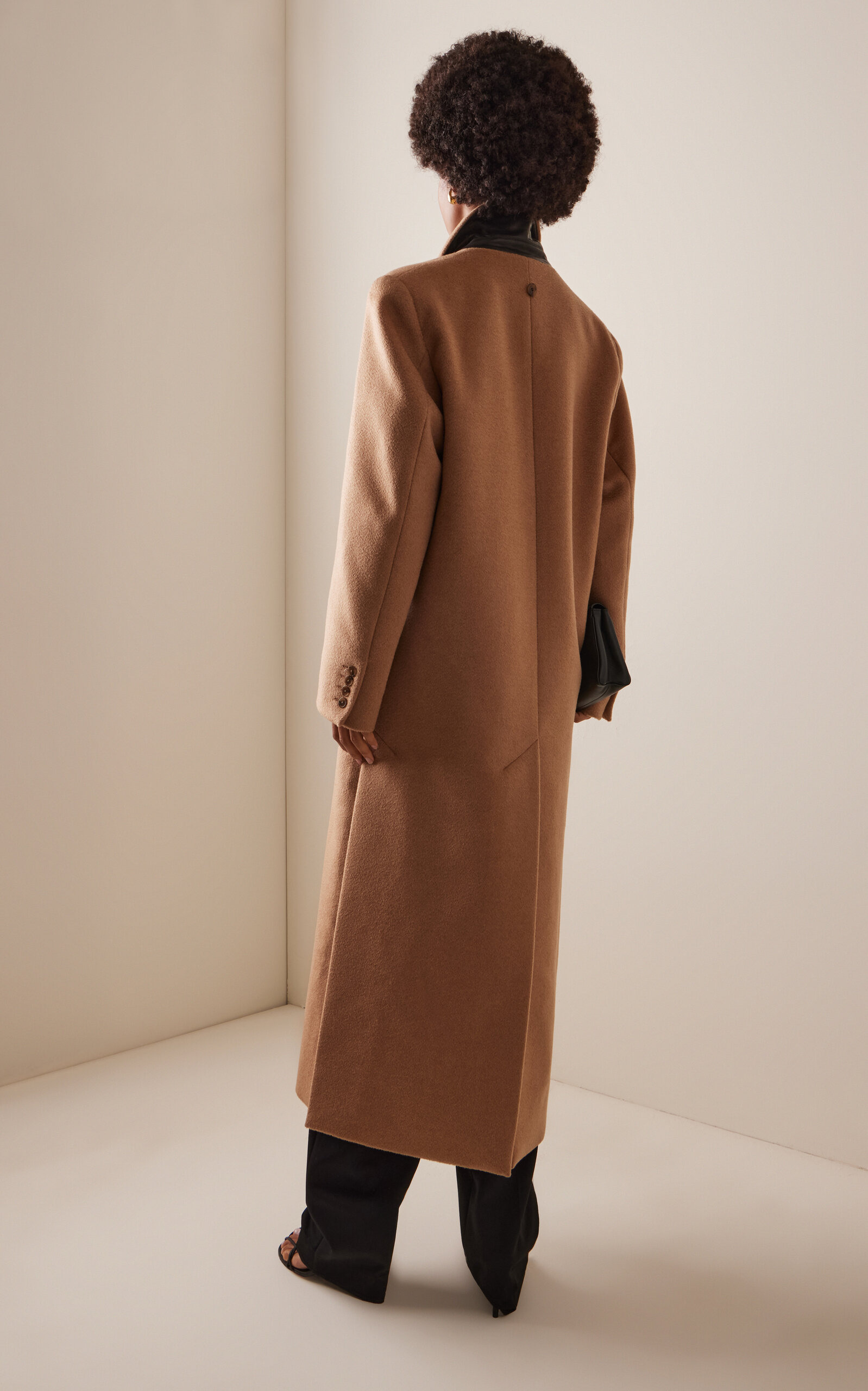 Lilli Double-Breasted Camel-Hair Coat tan - 4
