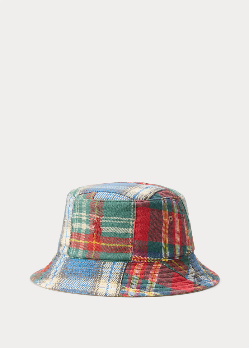 Reversible Twill-Flannel Bucket Hat 3