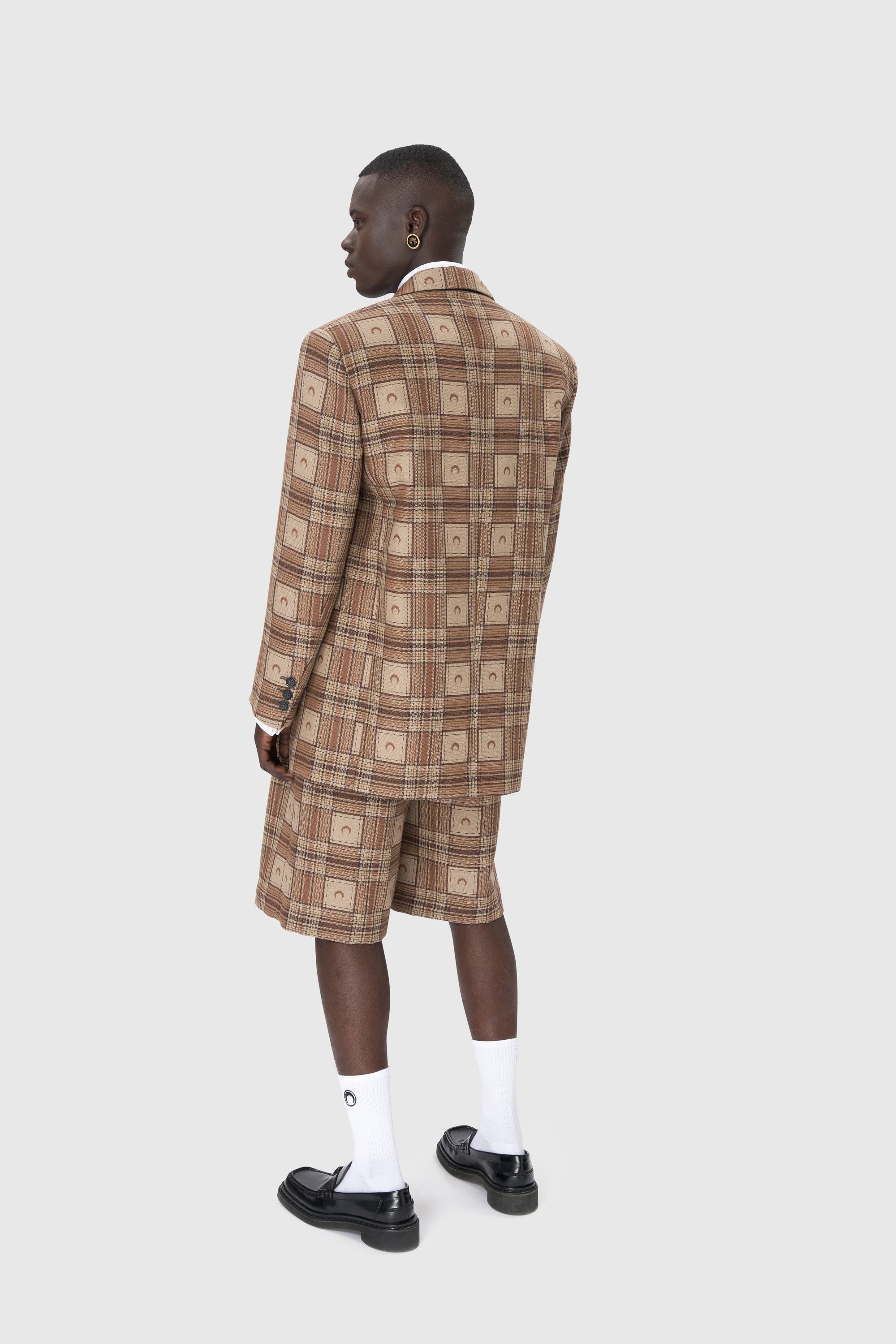 Moon Checks Jacquard Boxy Jacket - 12