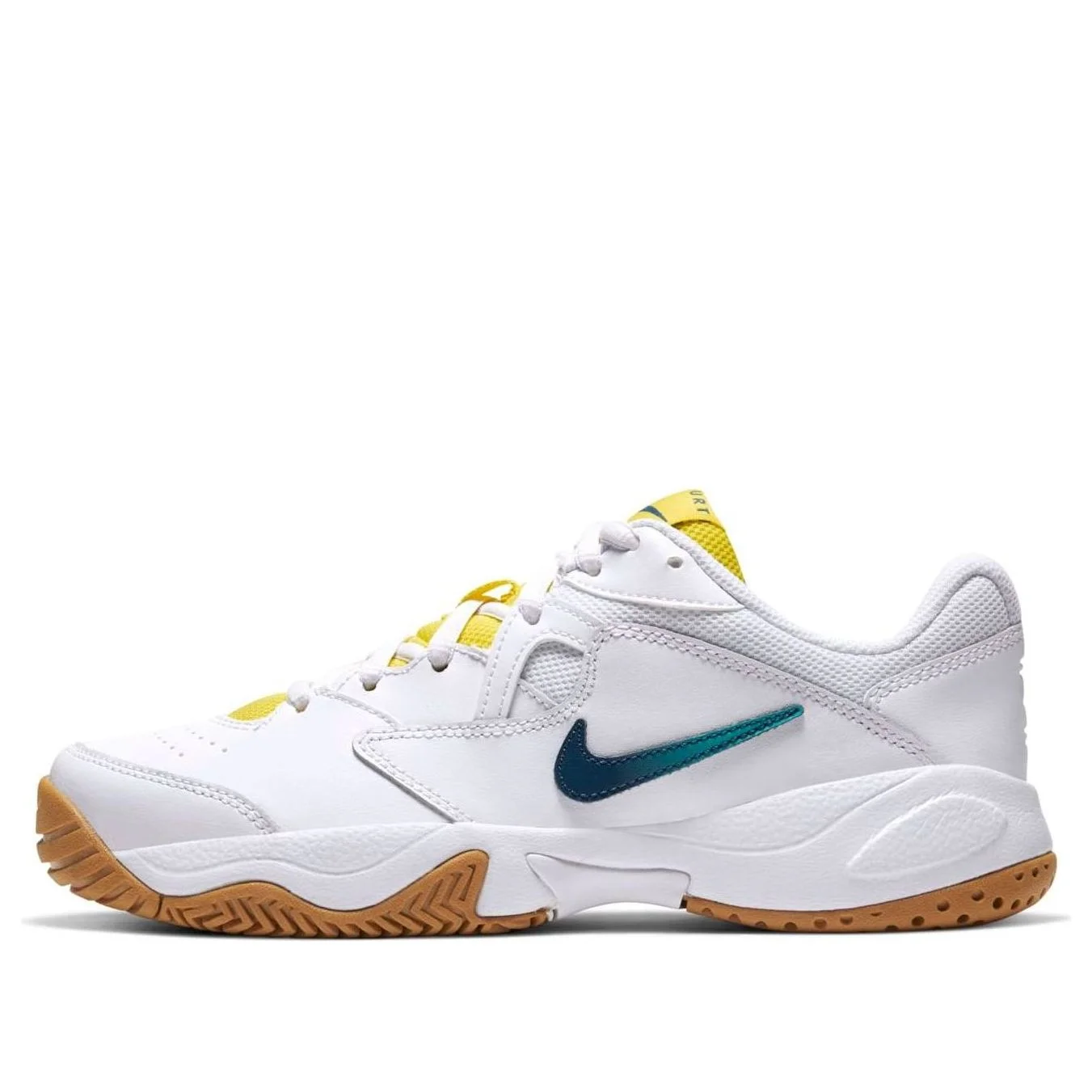 (WMNS) Nike Court Lite 2 Hard Court 'White Yellow Blue' AR8838-102 - 1