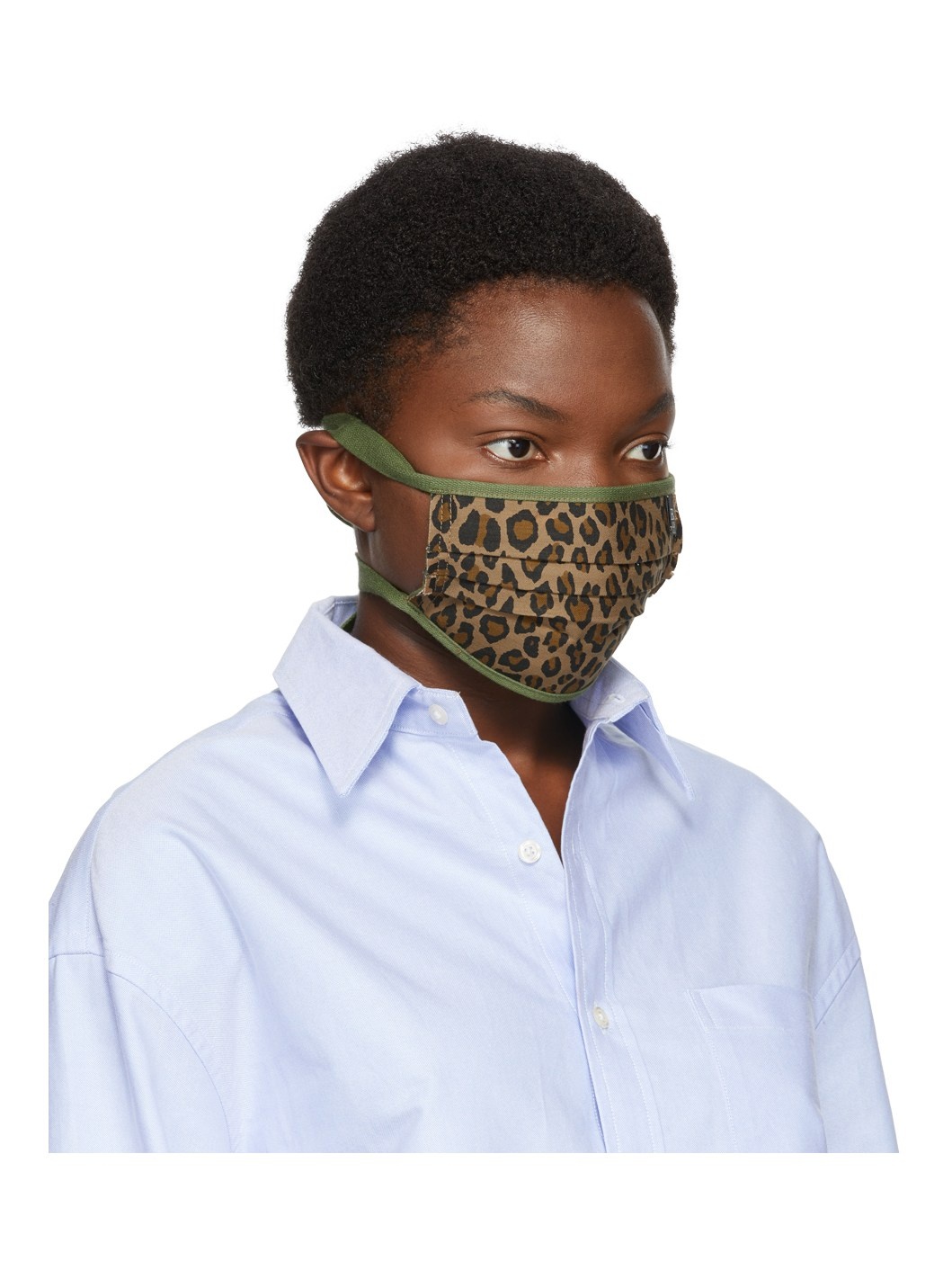 Tan & Green Surplus Leopard Mask - 2