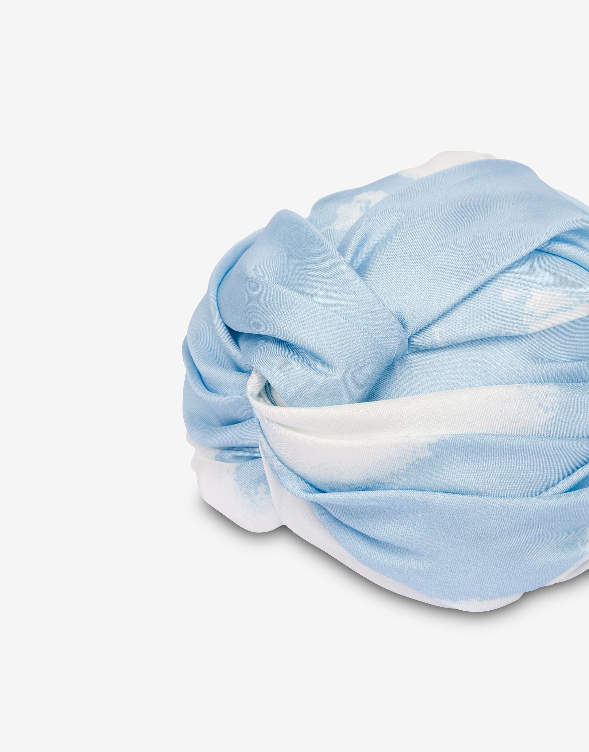 SILK TWILL TURBAN ARCHIVE CLOUDS - 2