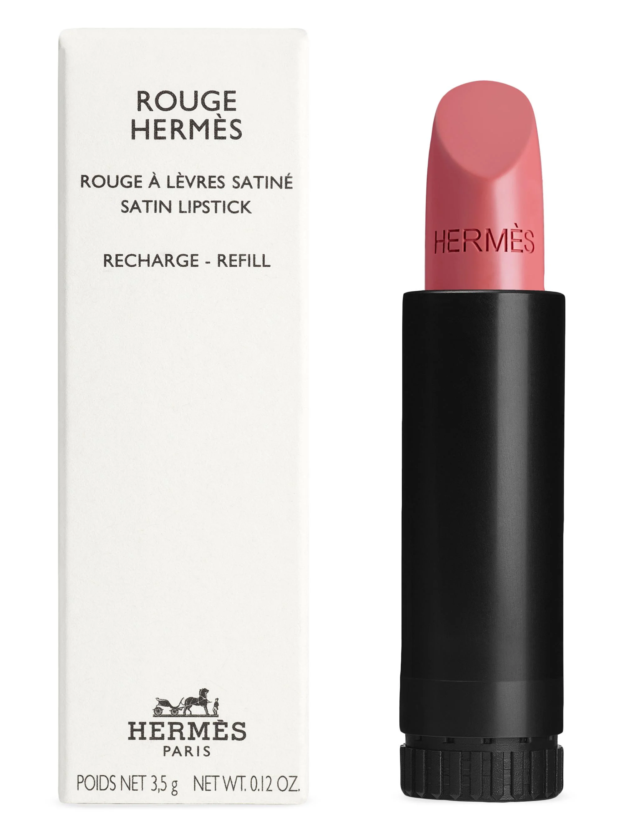 Women's Rouge Hermes Satin Lipstick Refill - 18 Rose Encens - 1
