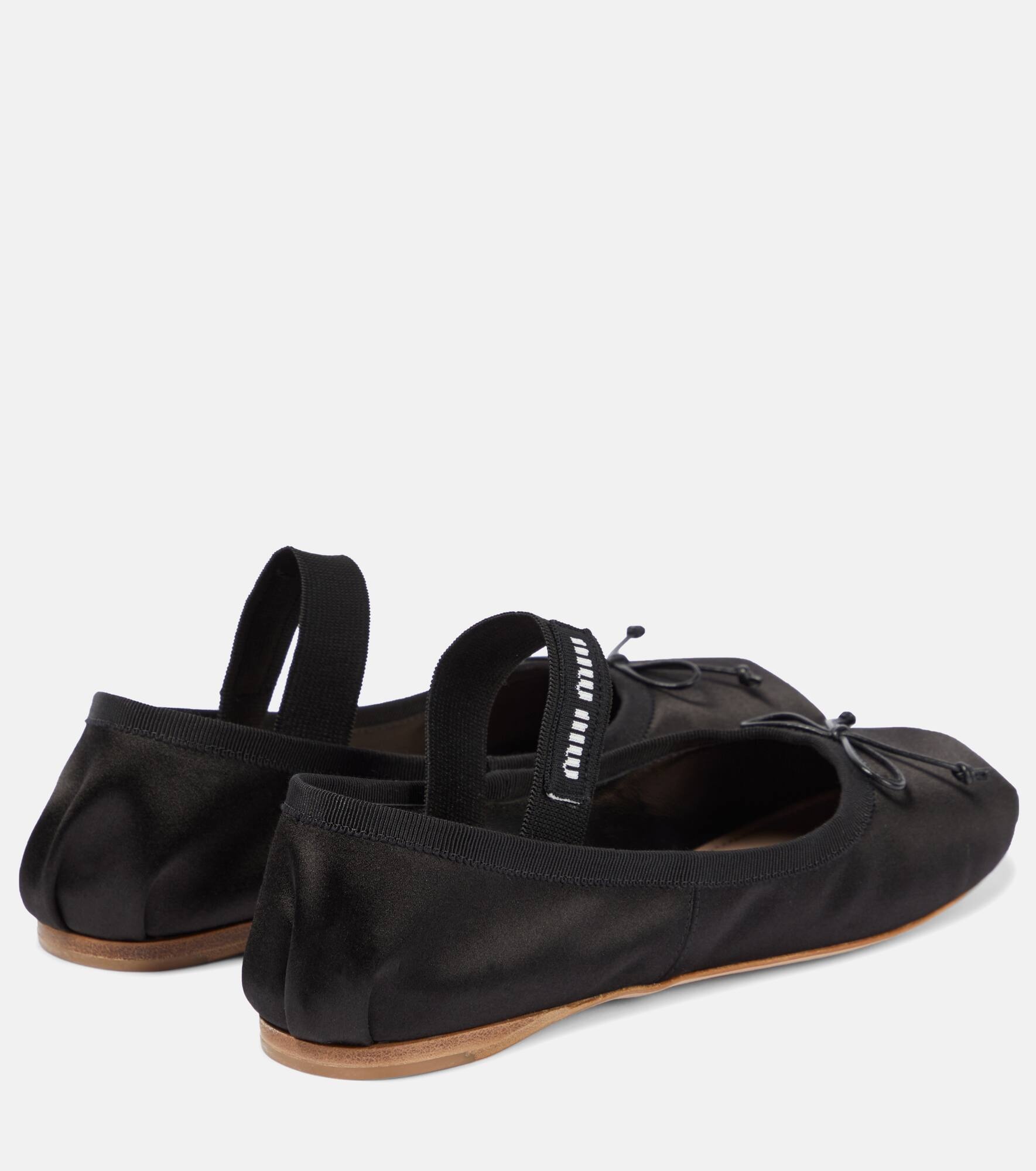 Satin ballet flats - 3