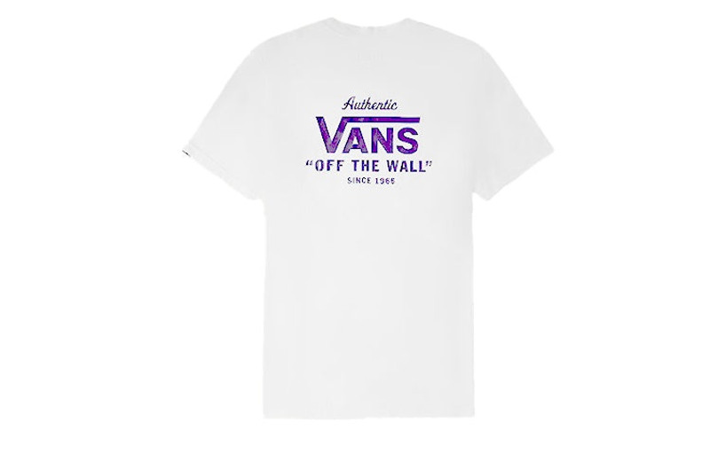Vans Vans Casual Alphabet Printing Short Sleeve Couple Style White VN0A54NAWHT outlook