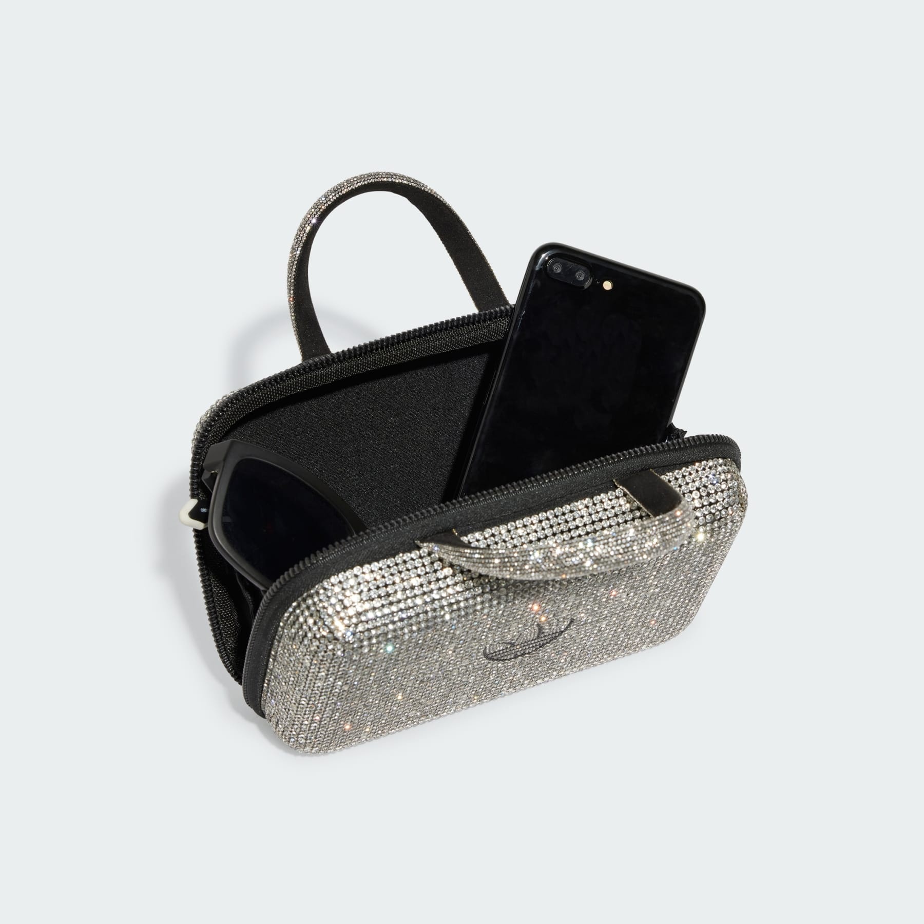 Rhinestone Clutch Bag - 4