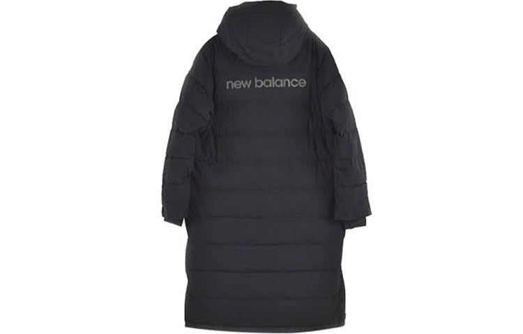 New Balance Casual Long Padding Jacket 'Black White' NP846111-BK - 2
