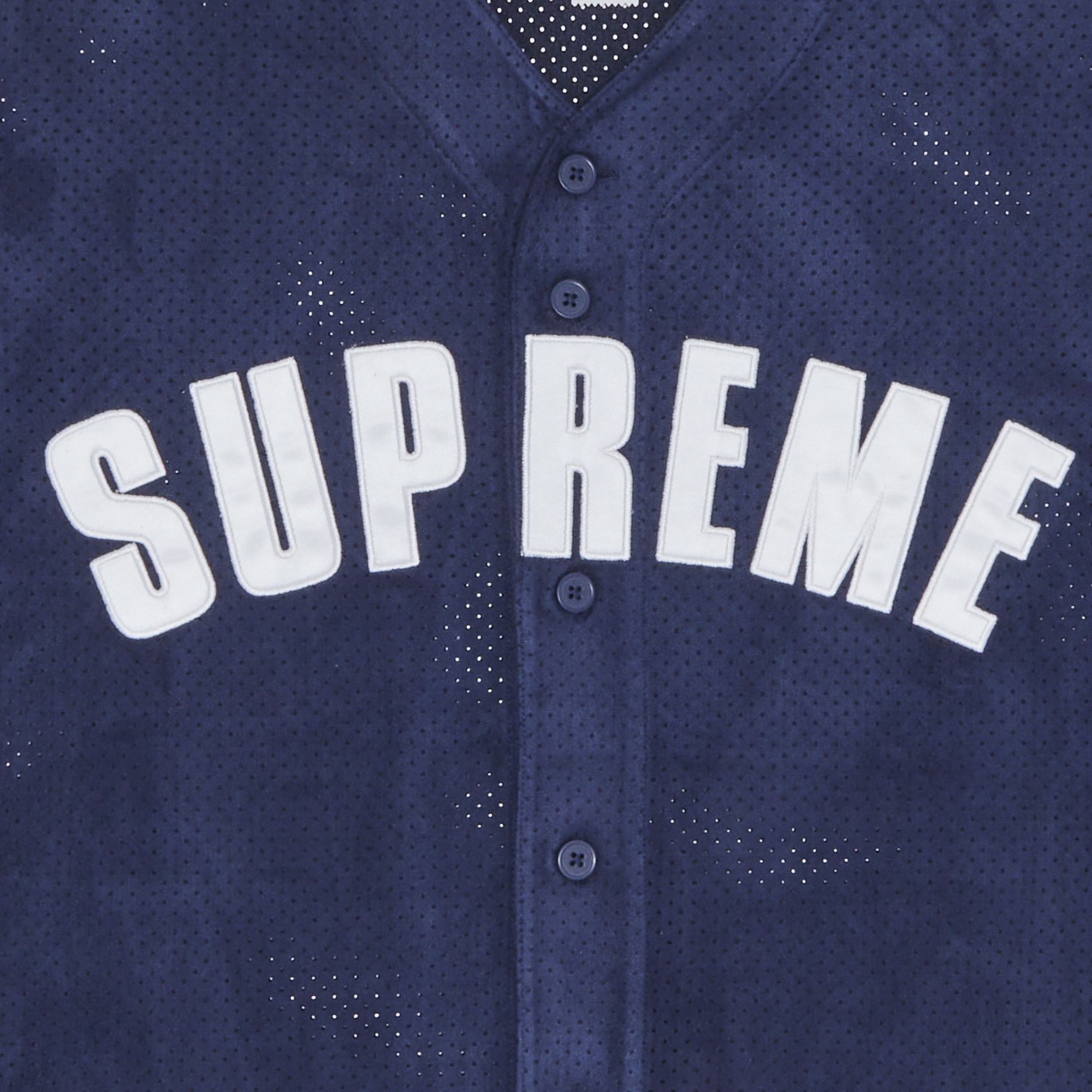 トップス Supreme Ultrasuede Mesh Baseball Jersey Supreme Ultrasuede Mesh Baseball Jersey Black Men's - SS24 - US