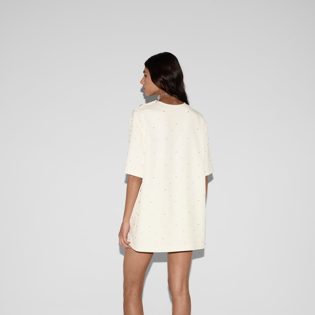 Embroidered viscose silk cady top - 4
