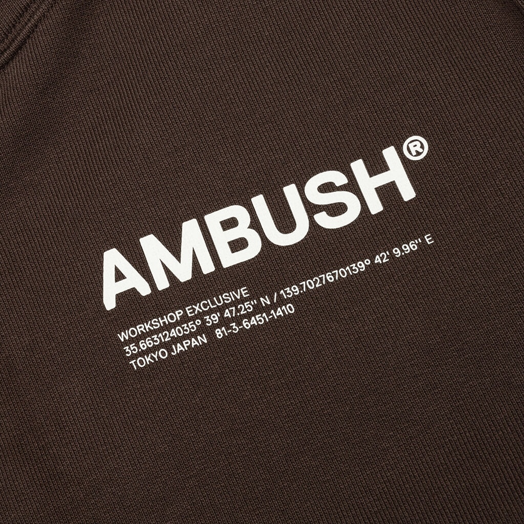 AMBUSH WORKSHOP HOODIE - CHOCOLATE - 4
