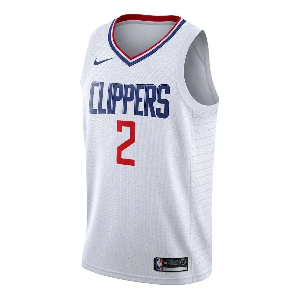 남자 나이키 NBA 레트로 저지 농구 저지 / 가장 SW 팬 에디션 로스 앤젤레스 Clippers Leonard No. 2 - 1