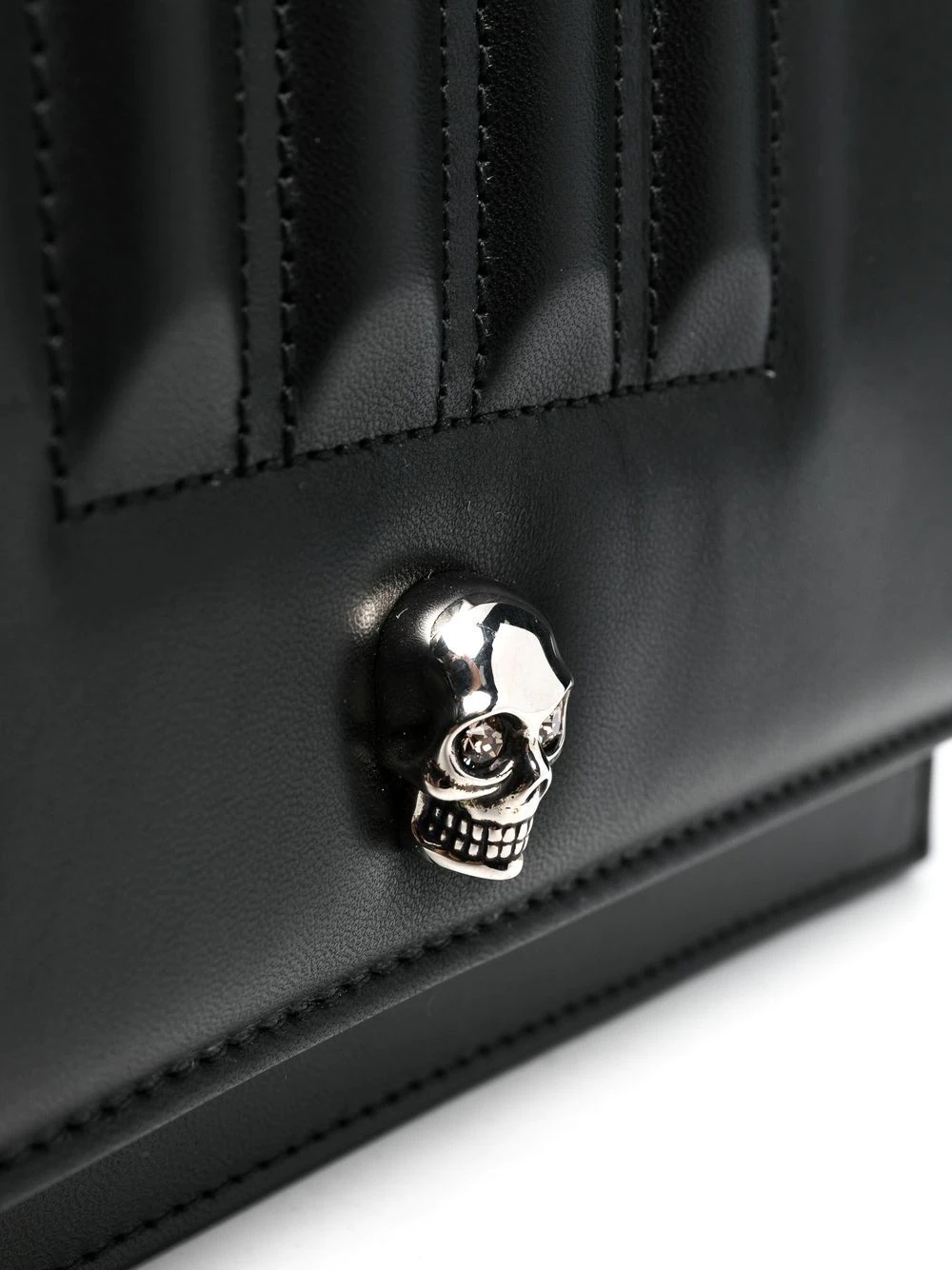 skull-stud padded crossbody bag - 4