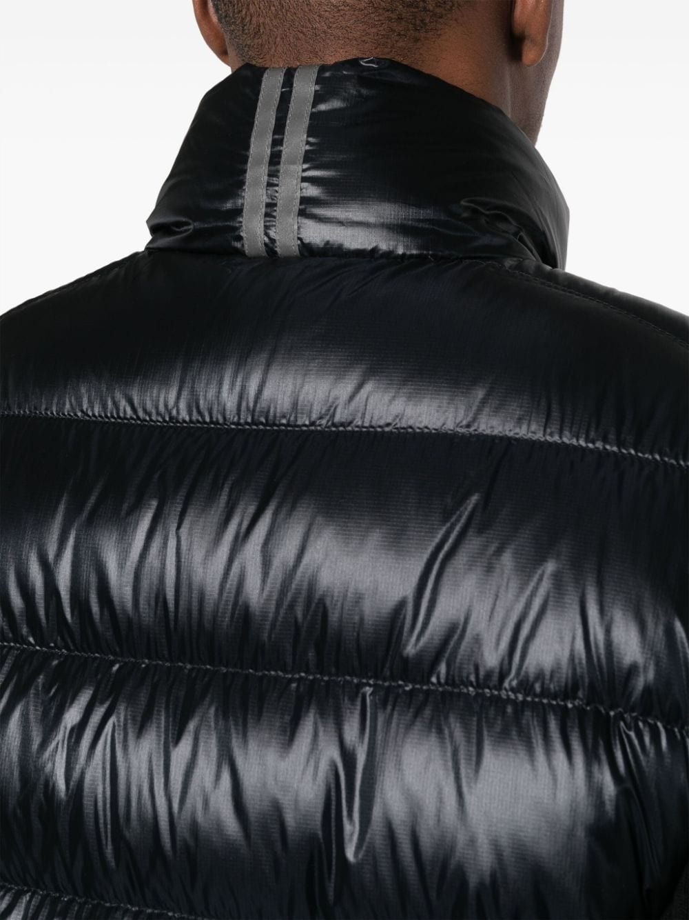 logo-appliqué quilted down gilet - 5