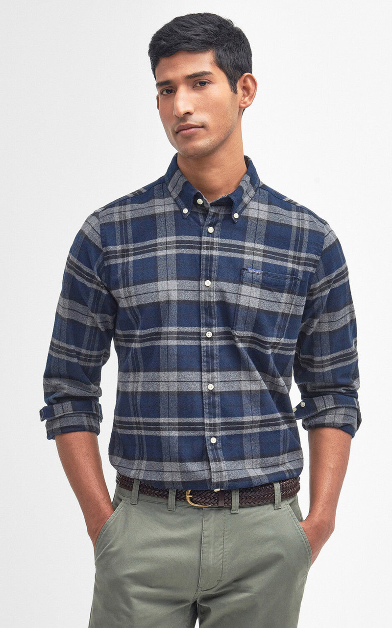 Barbour BETSOM TAILORED SHIRT GREY MARL outlook