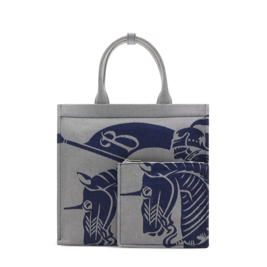 Burberry Ekd Motif Cotton-Blend Tote Bag - 5