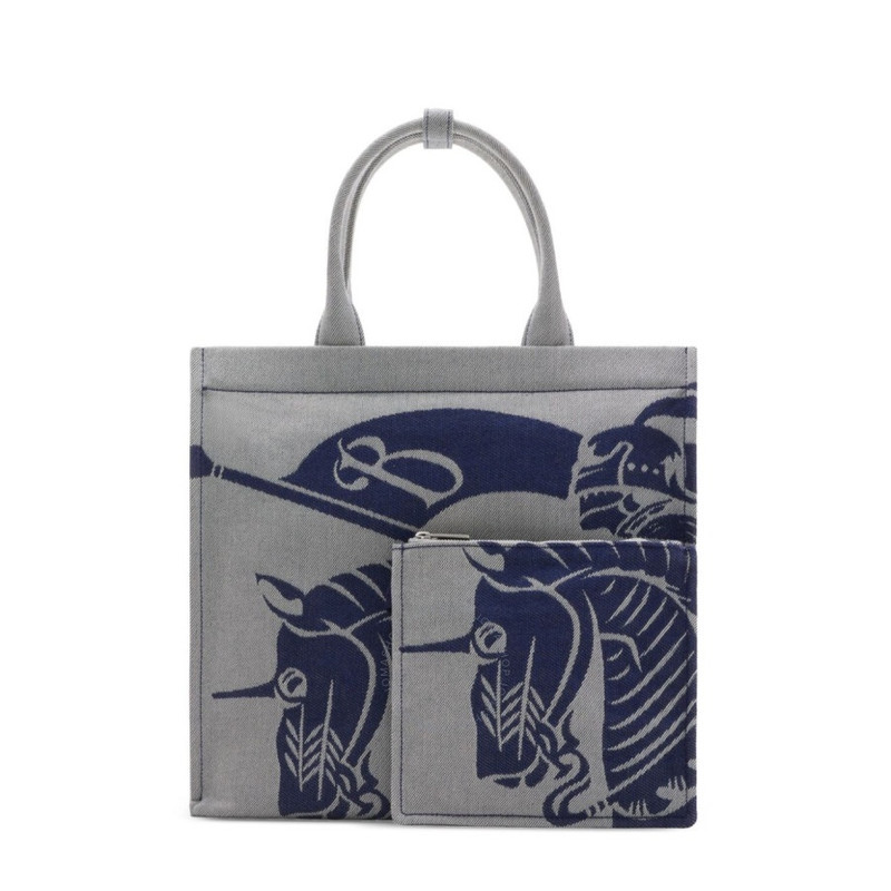 Burberry Ekd Motif Cotton-Blend Tote Bag 5