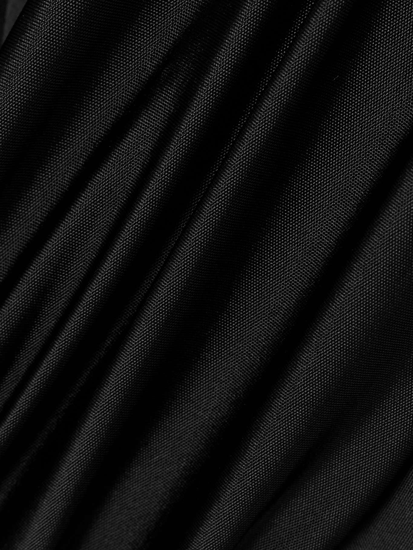 Ruched stretch-jersey mini dress Black - 4