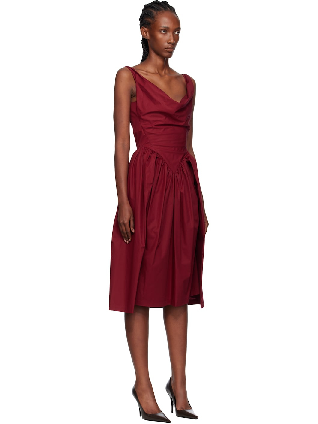 Burgundy Sunday Midi Dress - 2