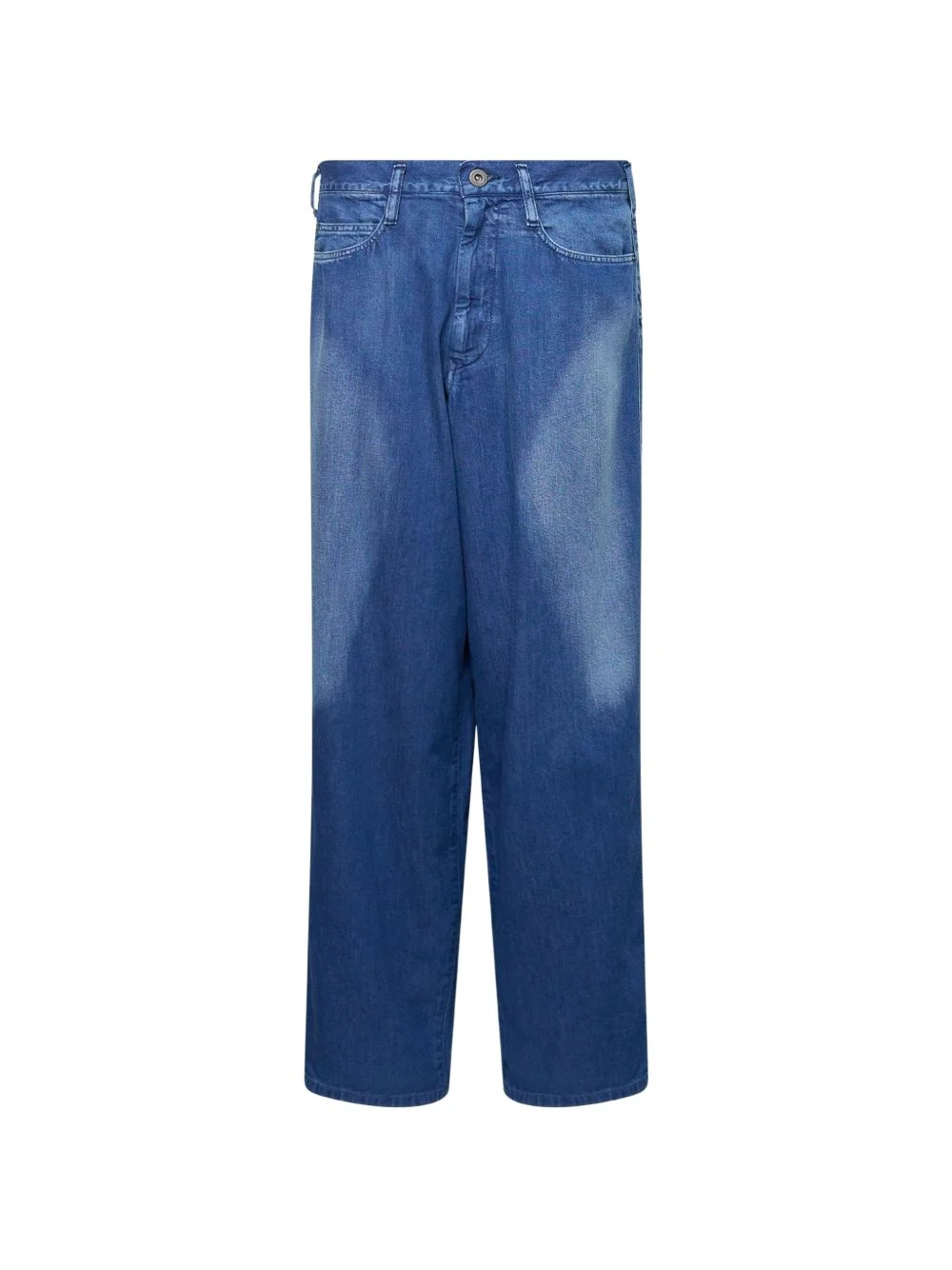 faded-effect jeans - 1