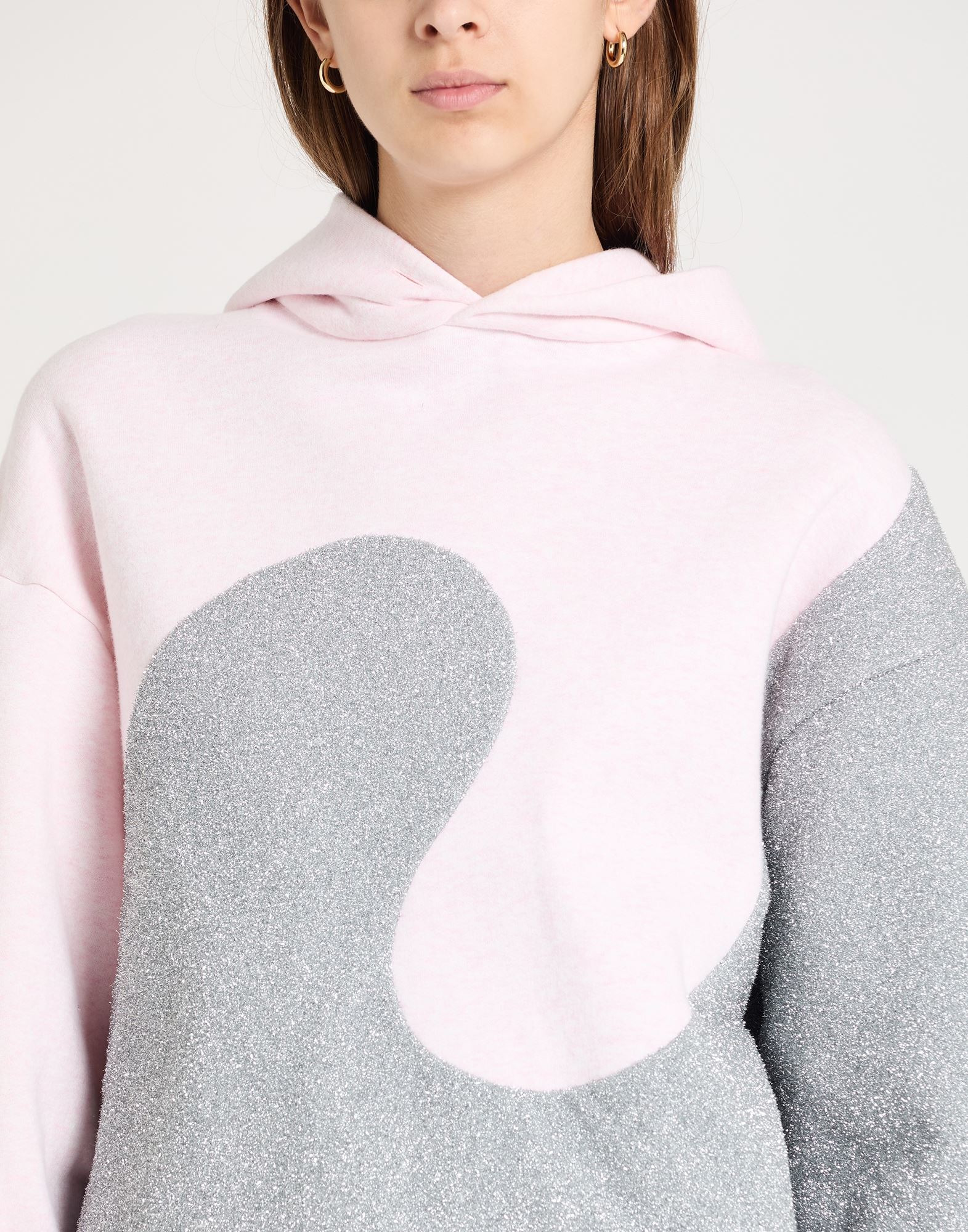 Light pink Women's Hooded Sweatshirt - 4