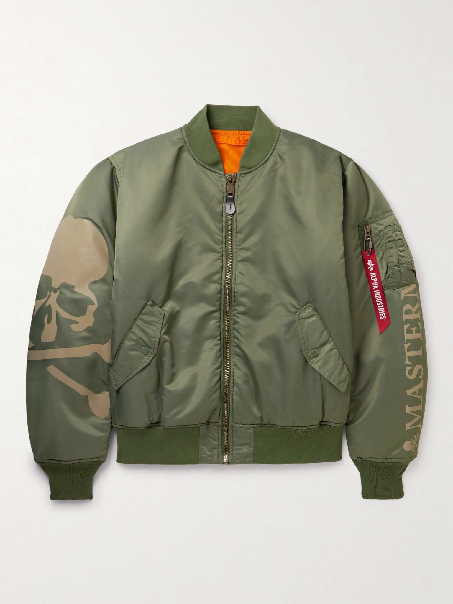 + Alpha Industries MA-1 Reversible Logo-Print Quilted Shell Bomber Jacket - 1