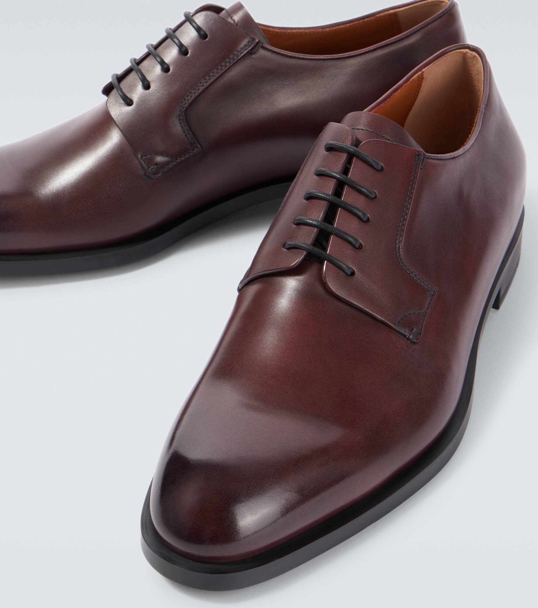 Leather Derby shoes - 3