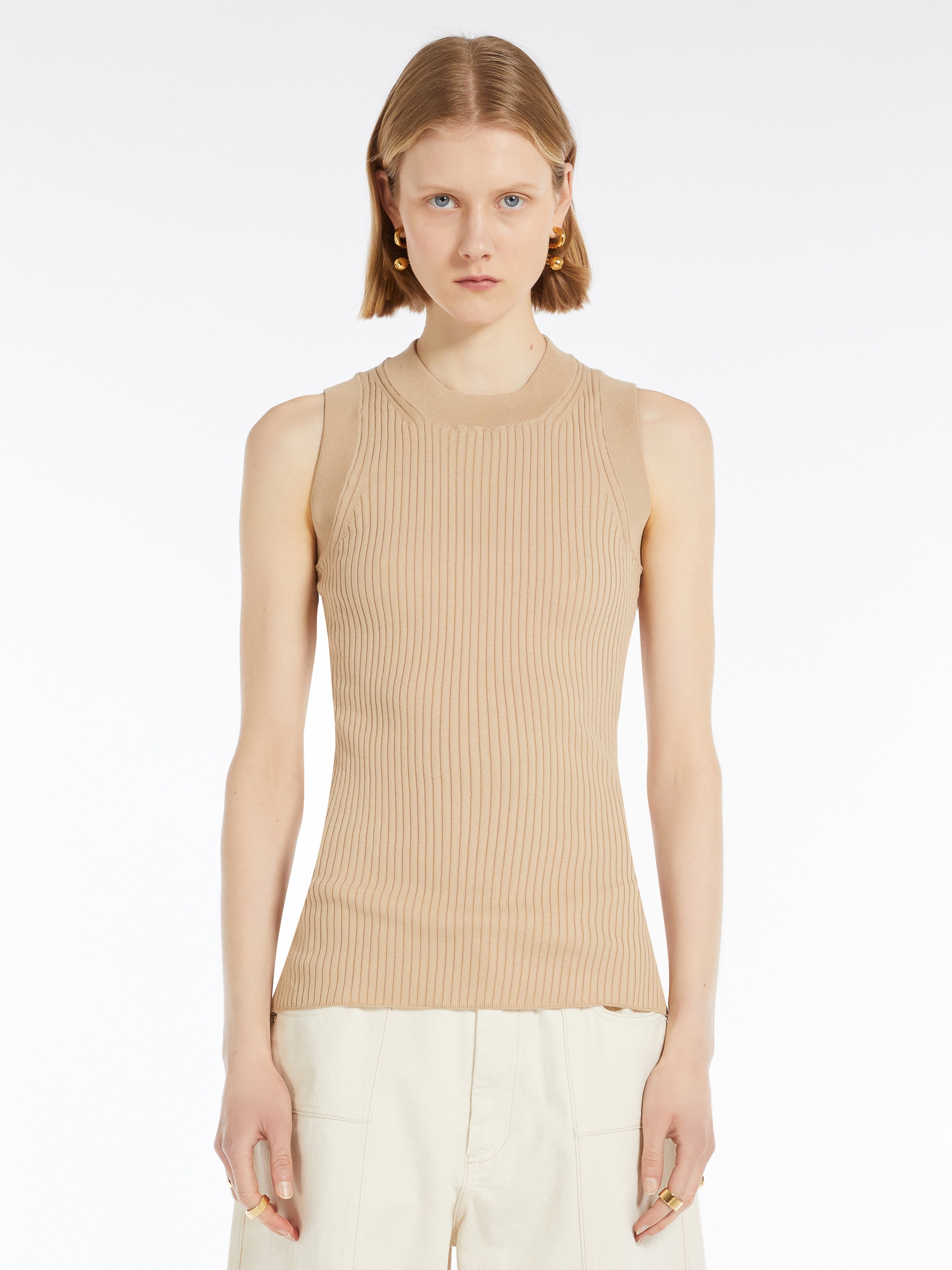 TIONE Ribbed cotton tank top - 3