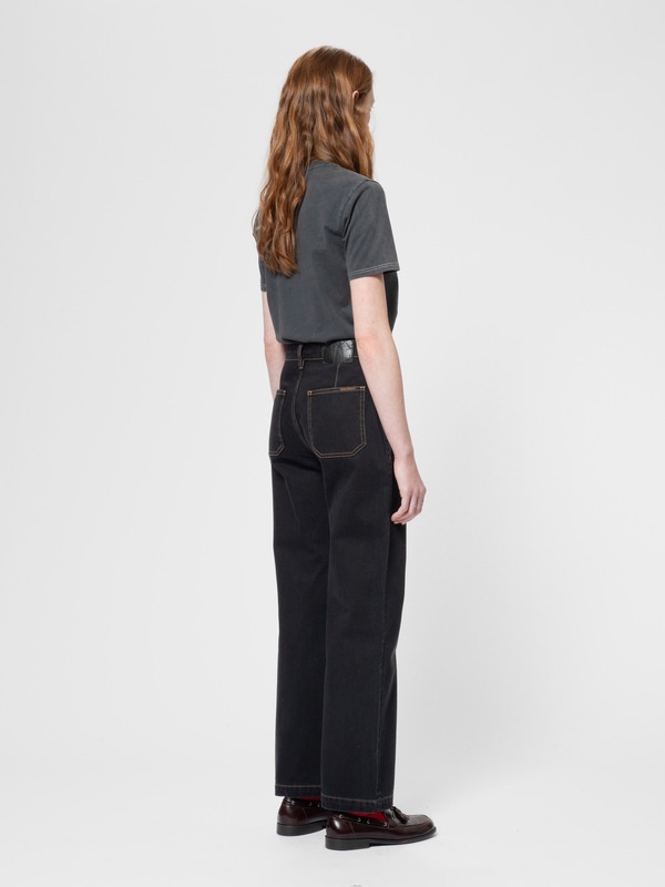Holly Western Black Denim Pants - 3