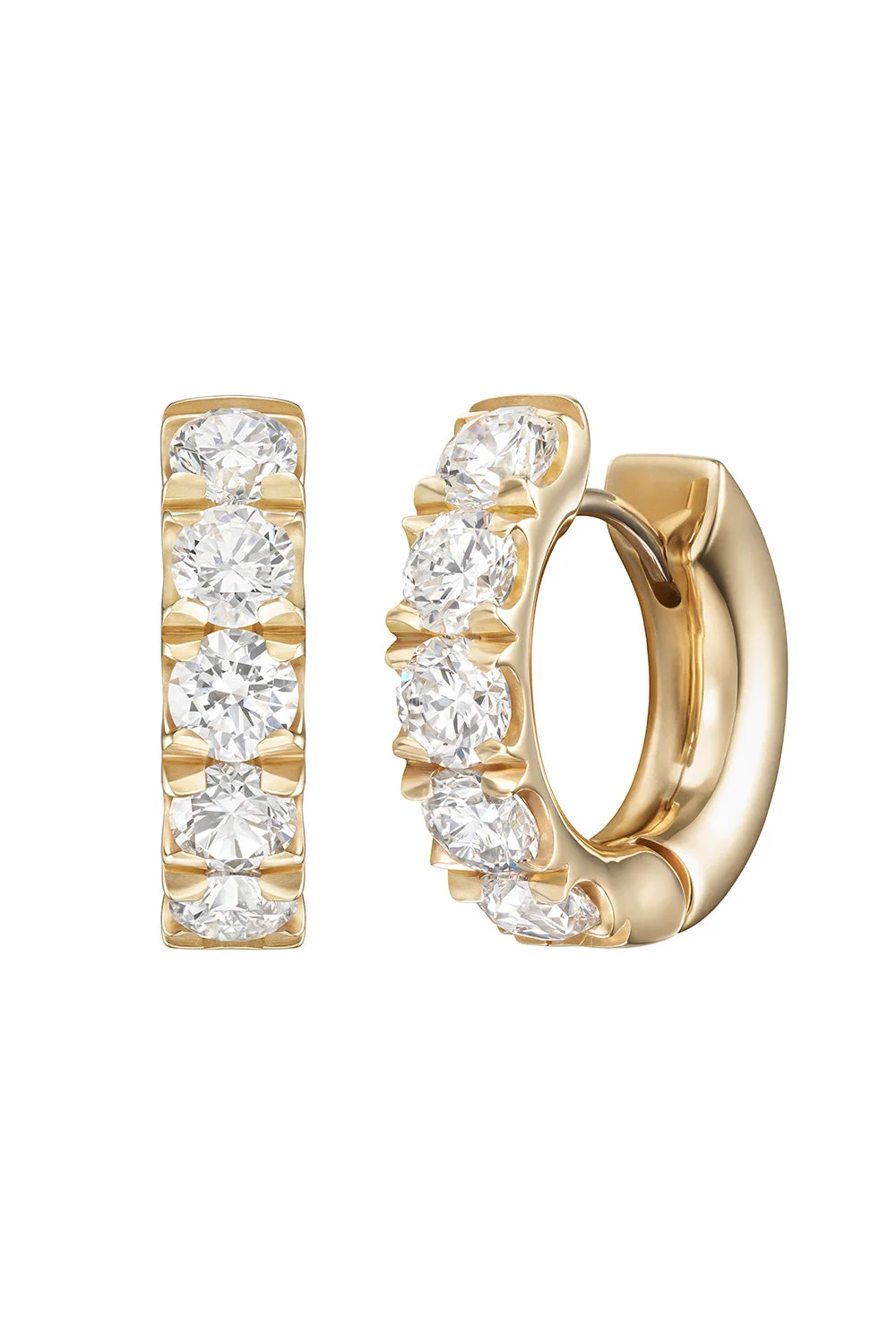 Diamond Clara Super Hoop Earrings - 1