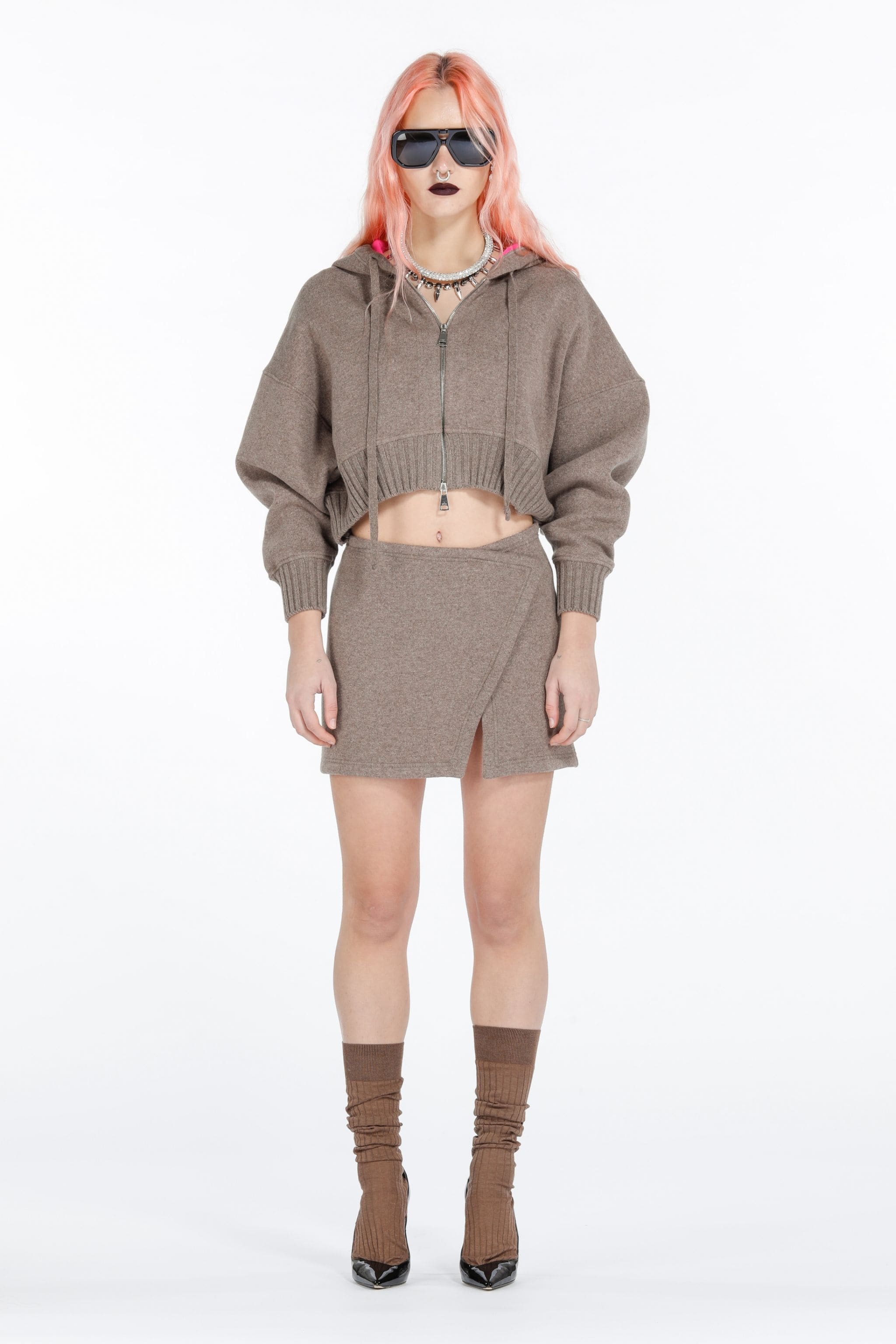 WRAP MINI SKIRT - 1