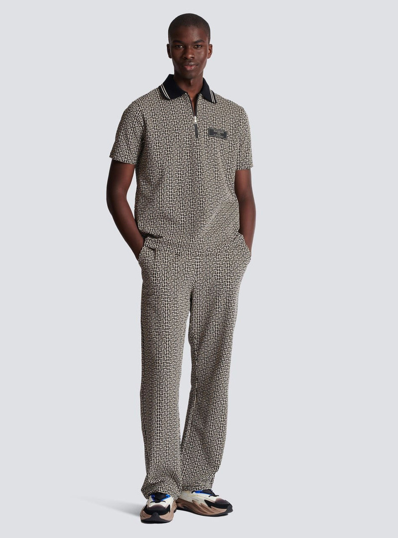 Balmain Casual monogram jacquard trousers outlook