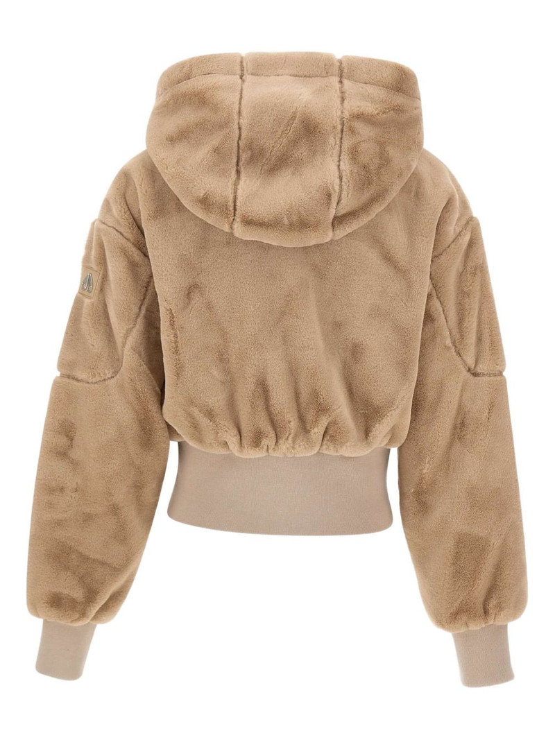 MOOSE KNUCKLES hooded faux-fur jacket outlook