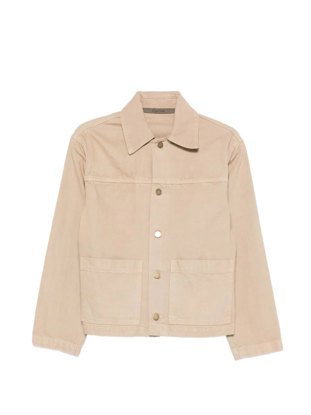 buttoned cotton jacket - 1
