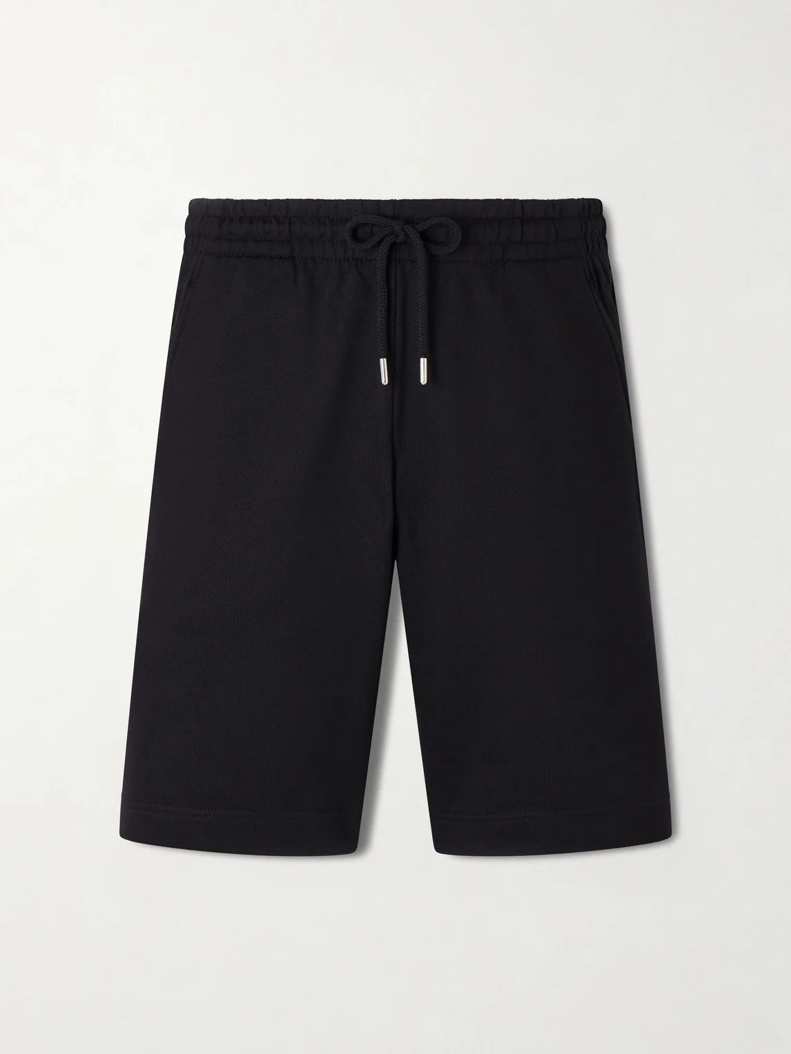 Straight-Leg Cotton-Jersey Drawstring Shorts - 1