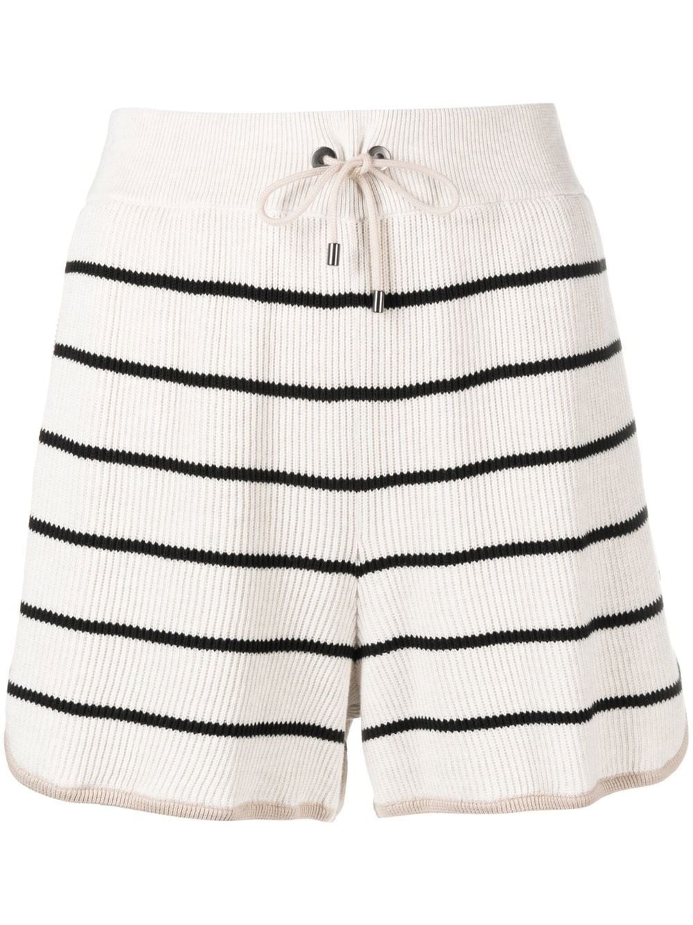 striped cotton bermuda shorts - 1