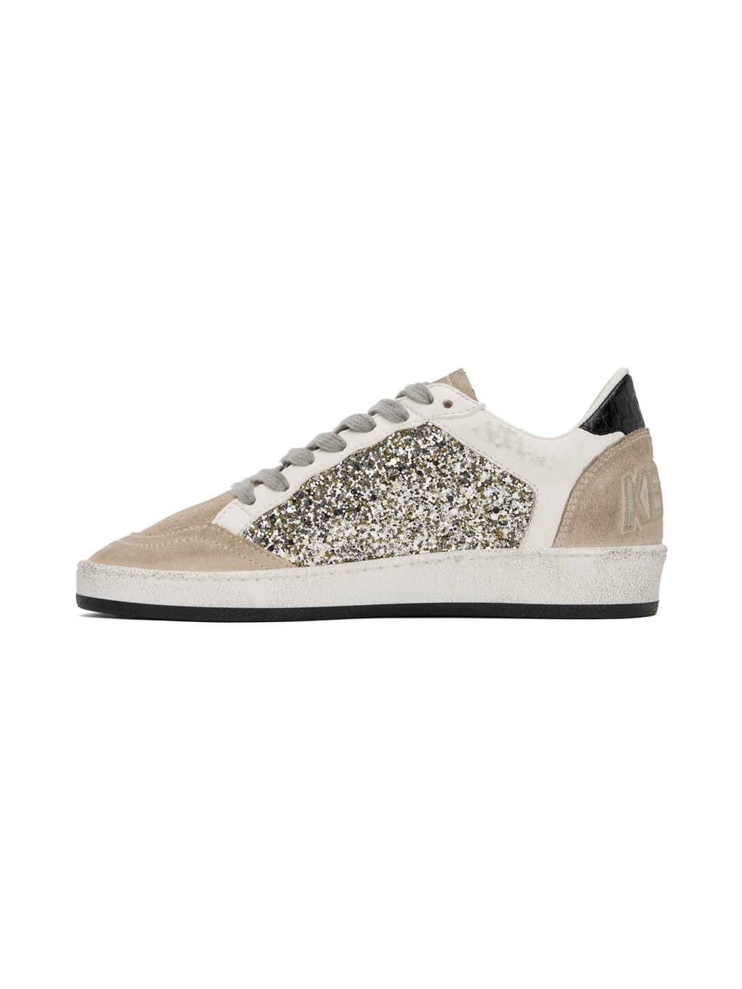 Taupe & White Ball Star Double Quarter Sneakers - 3