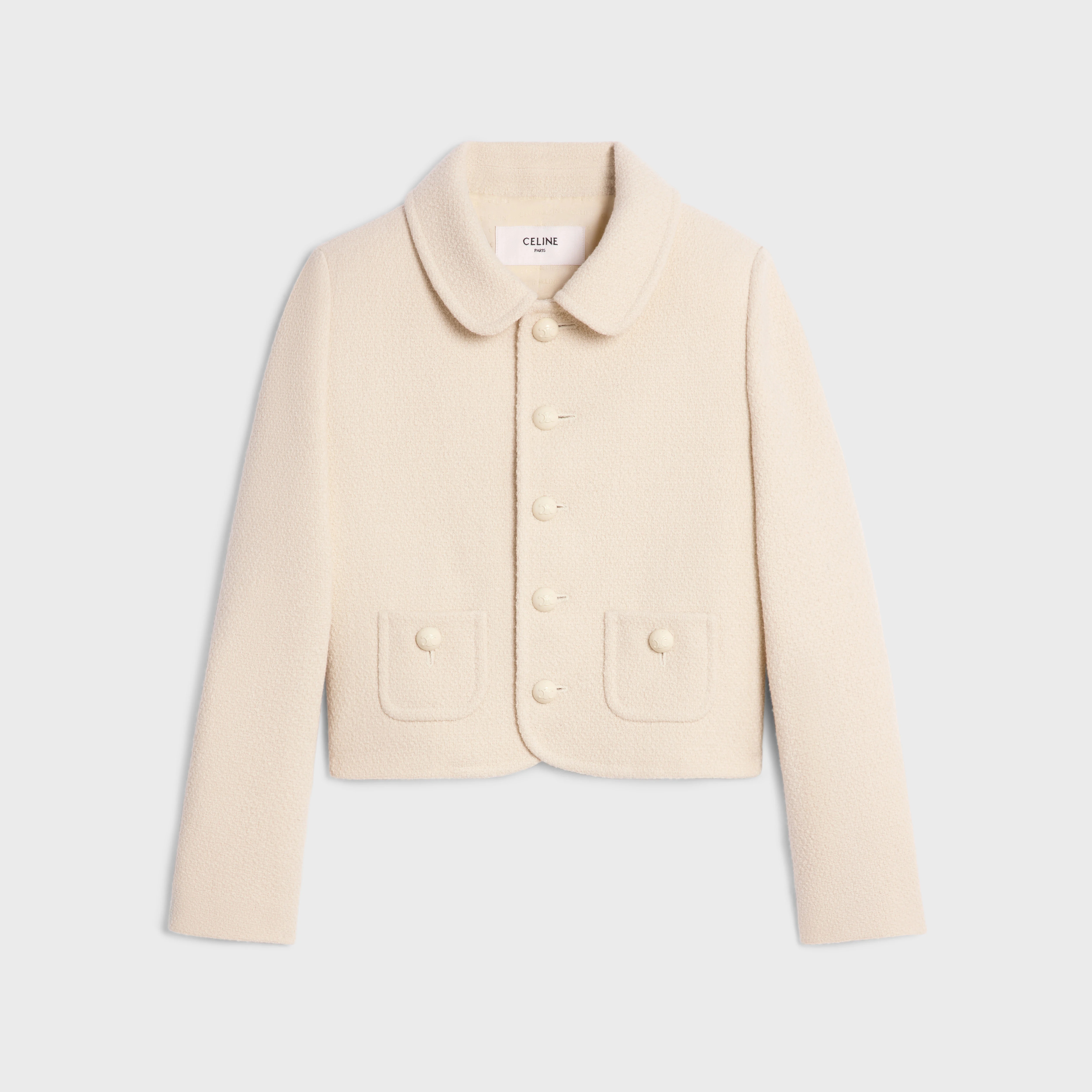 ジャケット VERNEUIL JACKET IN CASHMERE TWEED 2V87V280Z.01EM CELINE Verneuil jacket in cashmere tweed | celine | REVERSIBLE