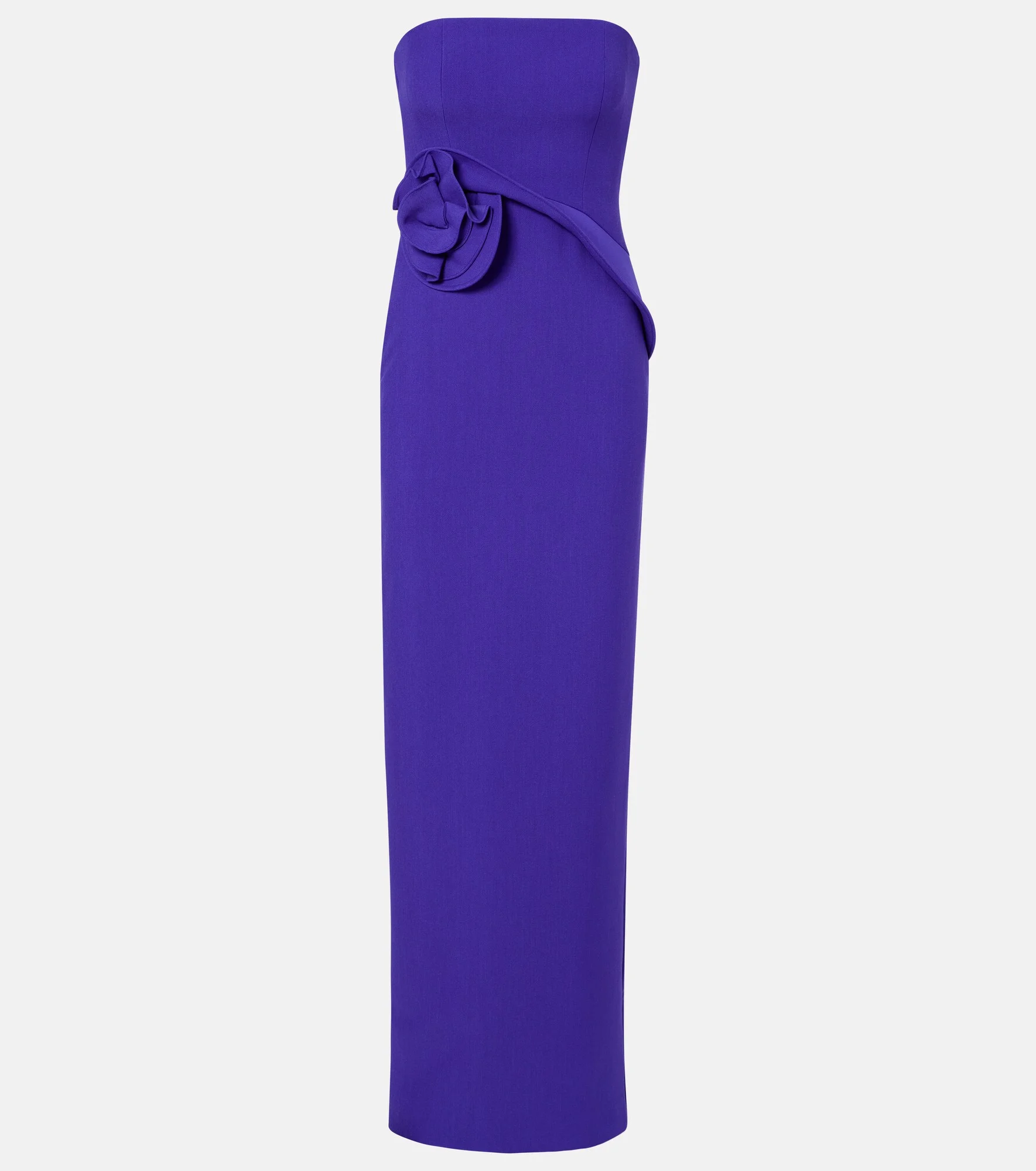 Floral-appliqué gown - 1