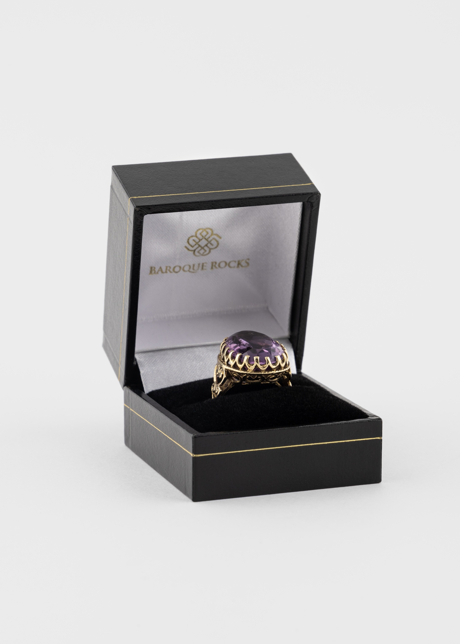 'Enormous Amethyst' Cocktail Ring by Baroque Rocks - 3