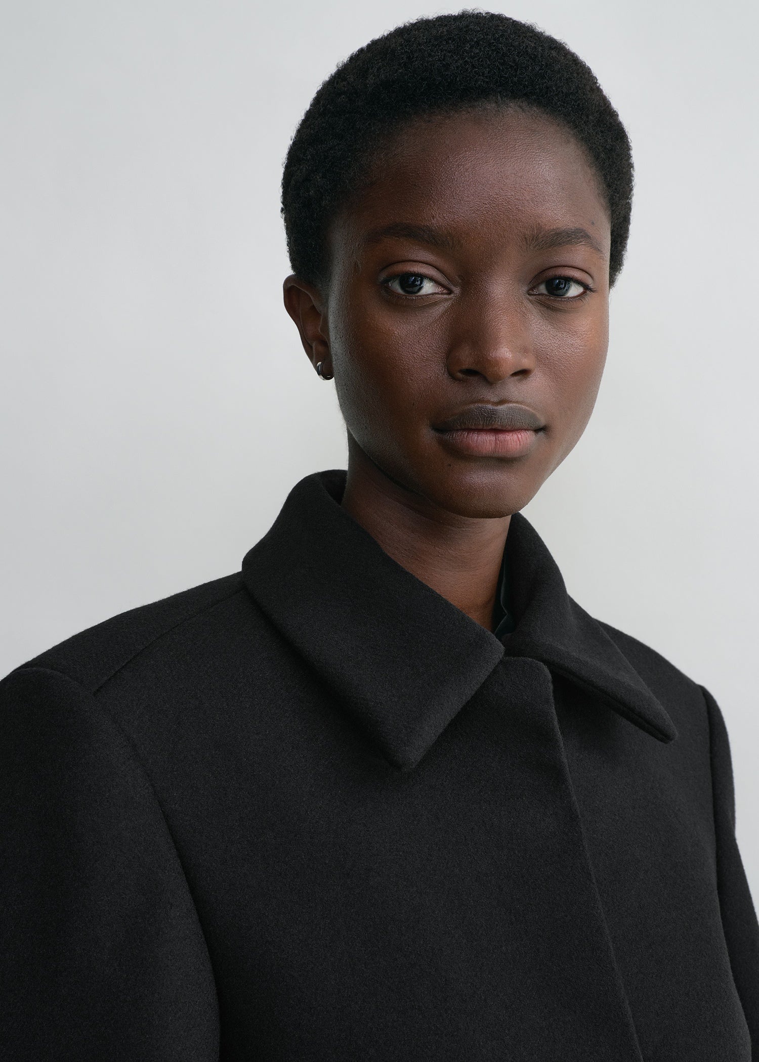 Shearling collar jacket black - 6