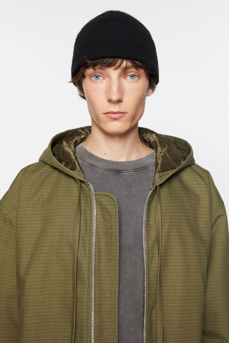 Wool cashmere beanie - Black 3