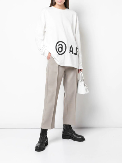 MM6 Maison Margiela logo long-sleeved T-shirt outlook